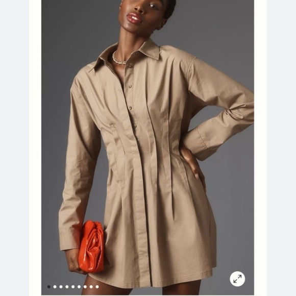 VERO MODA VMBENNO L/S DETAIL MINI PINTUCK SHIRT DRESS IN BRUSH STYLE#10259618 - Picture 2 of 16